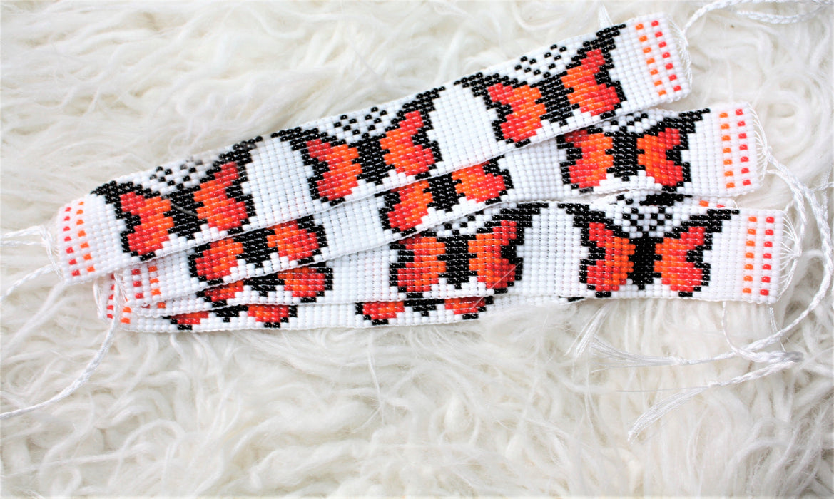 Orange Butterfly Anklet