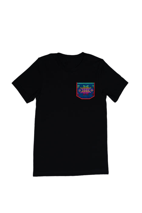 Loomed Pocket Tee- Blue