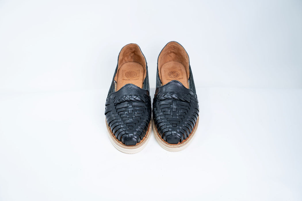 Black Classic Platform Huaraches