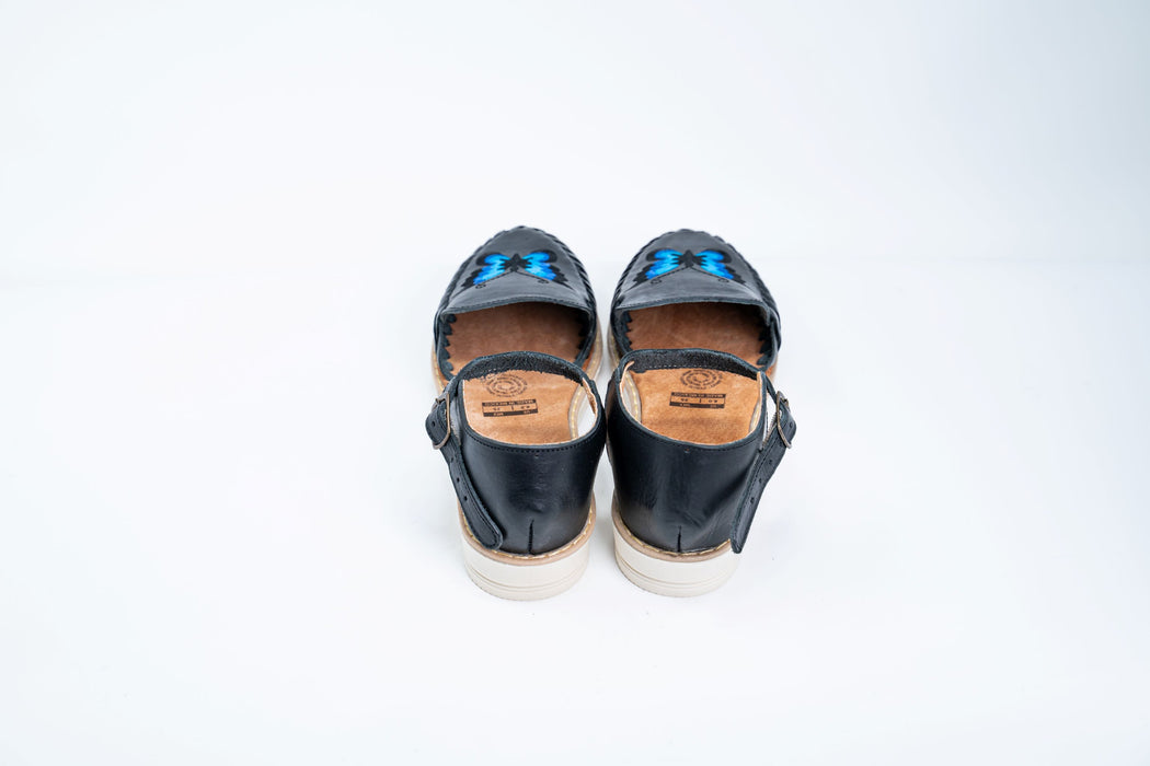 Black Butterfly Platform Huaraches