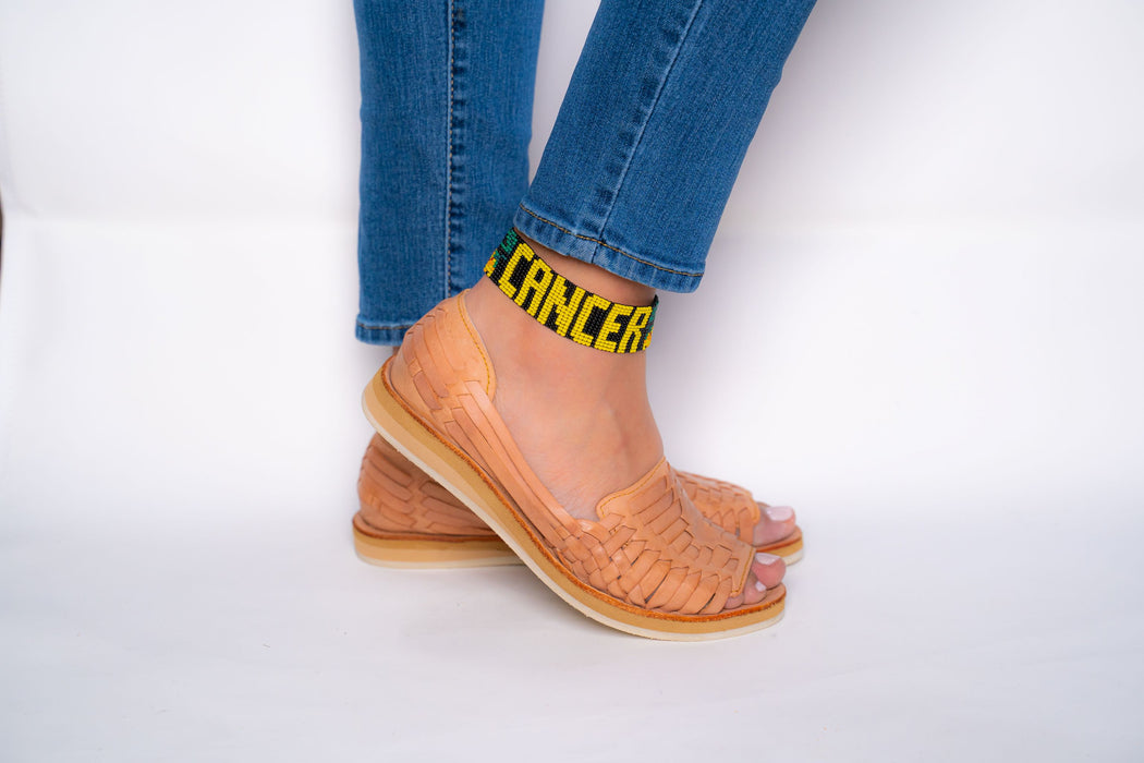 Zodiac Cancer Beaded Anklet