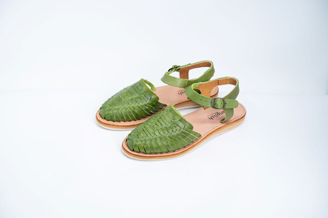 Green Classic Strap Huaraches