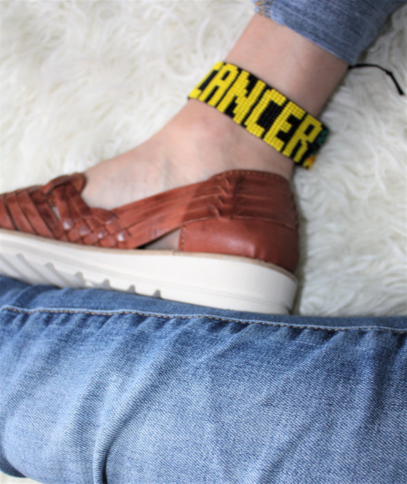 Zodiac Cancer Beaded Anklet