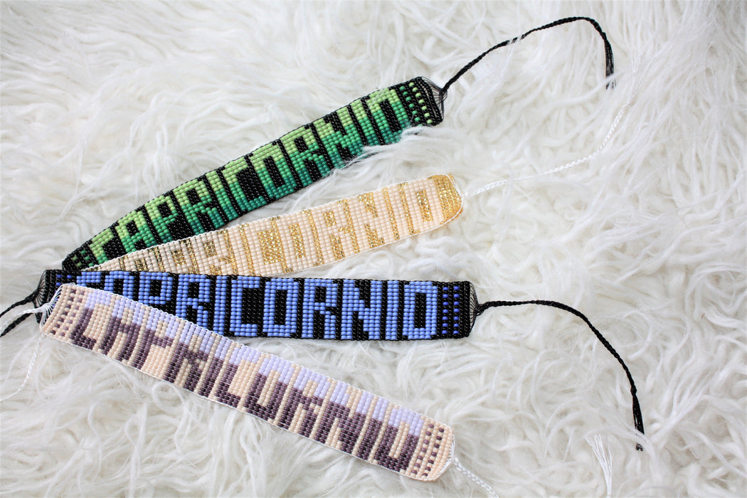 Zodiac Capricorn Beaded Anklet