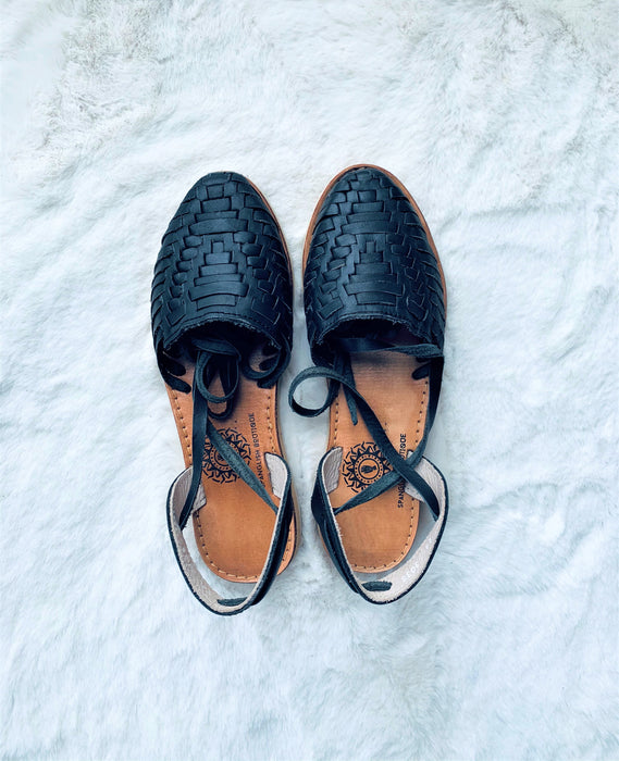 Black Classic Ballerina Huaraches