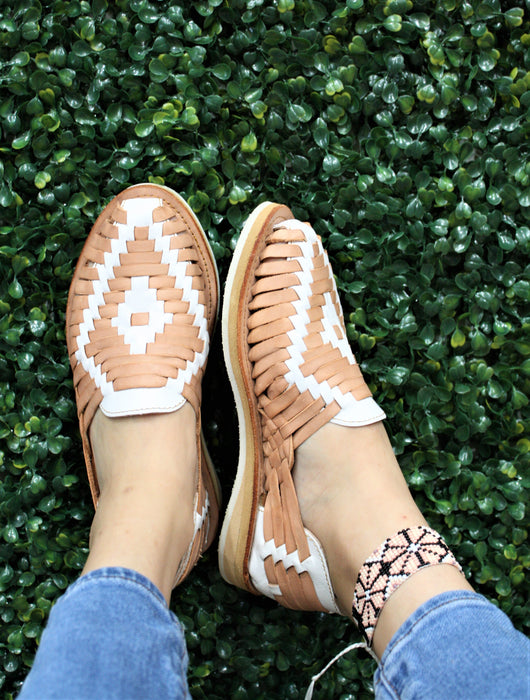 White Rattle Snake Huaraches