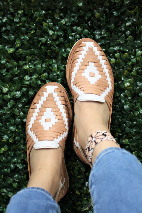 White Rattle Snake Huaraches
