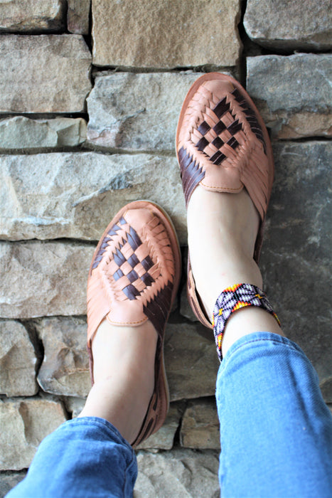 Chocolate Weave Comfort Huaraches