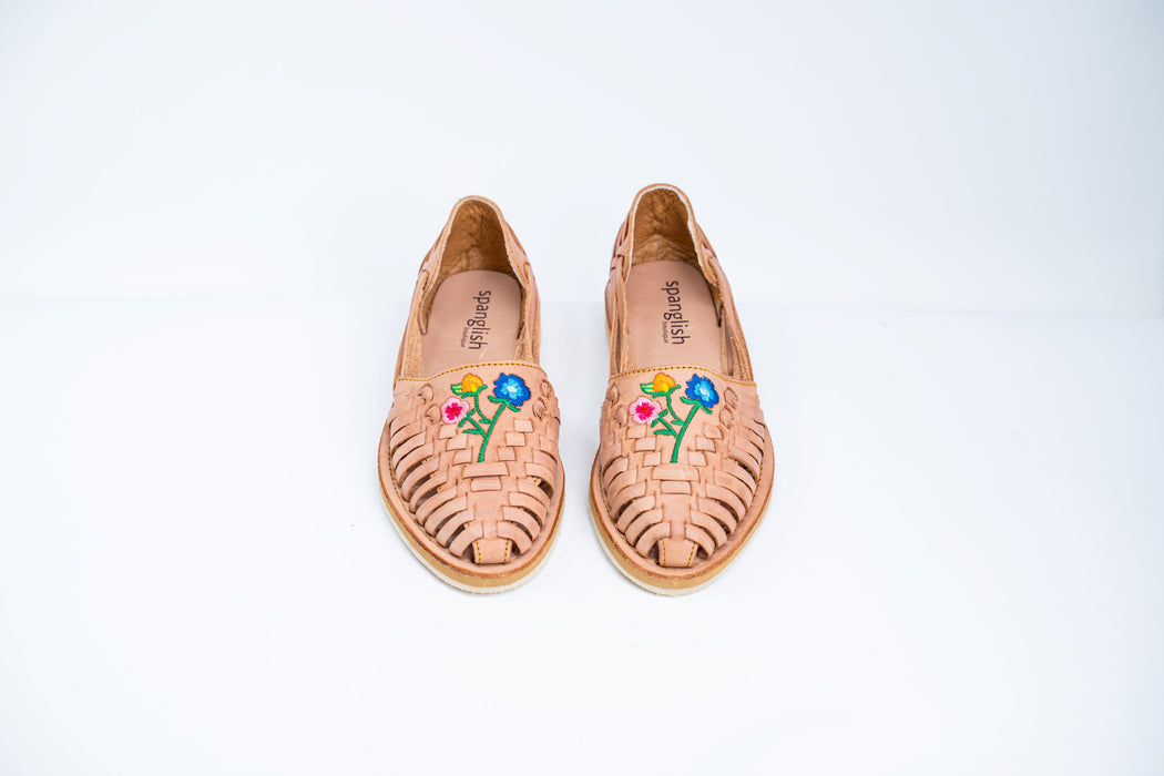 Nude Floral Comfort Huaraches
