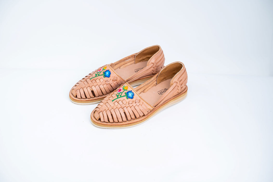 Nude Floral Comfort Huaraches