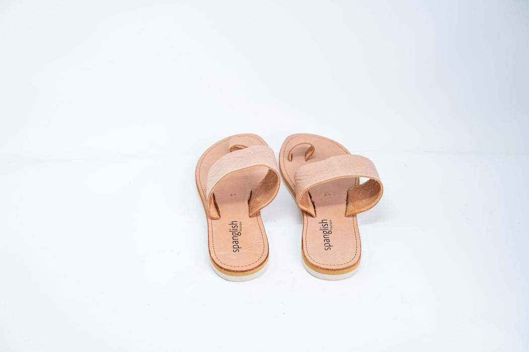 Playa (Beach) Floral Huaraches Nude Huaraches