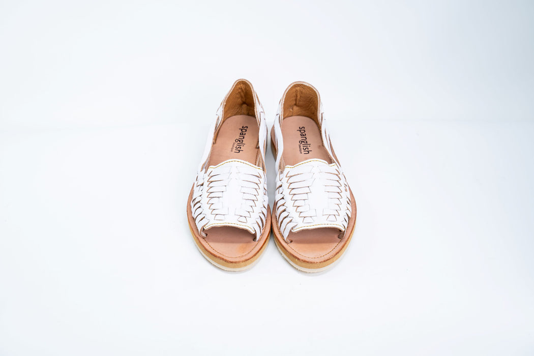 White Pacheco Huaraches