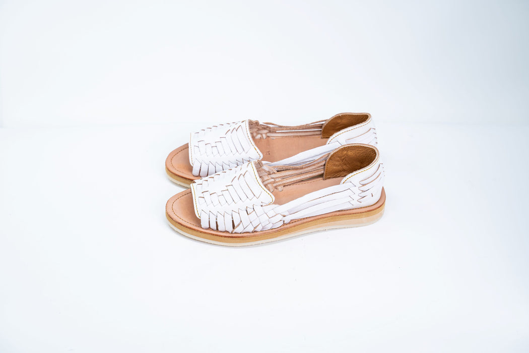 White Pacheco Huaraches