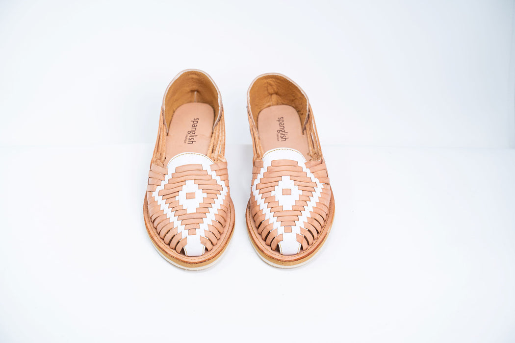 White Rattle Snake Huaraches