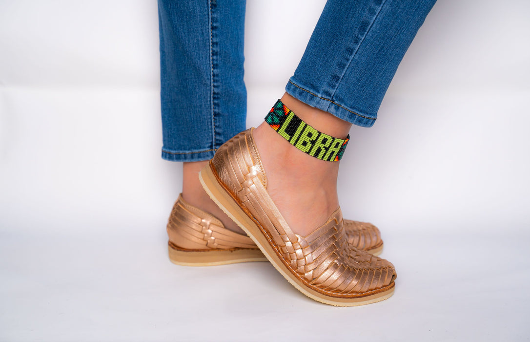 Zodiac Libra Beaded Anklet