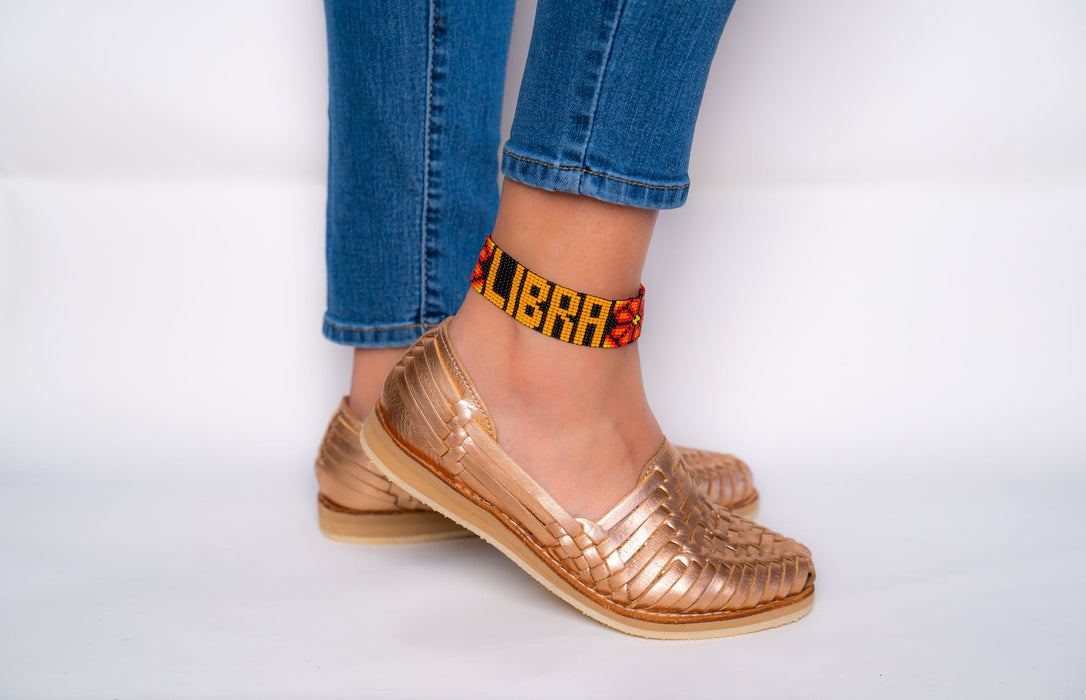 Zodiac Libra Beaded Anklet