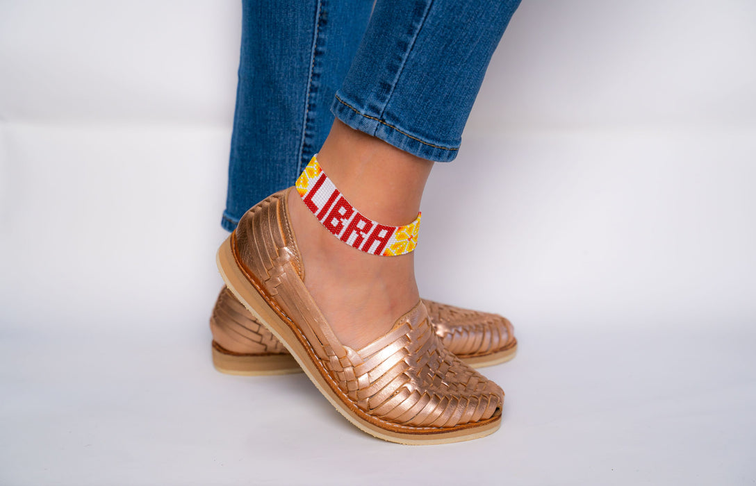 Zodiac Libra Beaded Anklet