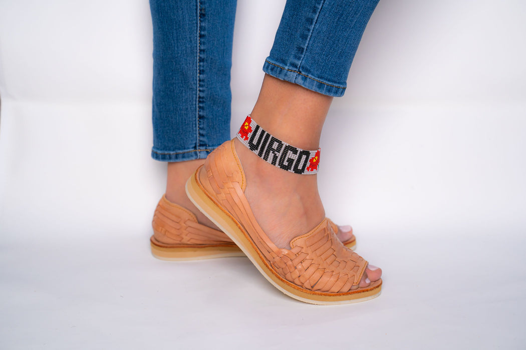 Zodiac Virgo Beaded Anklet