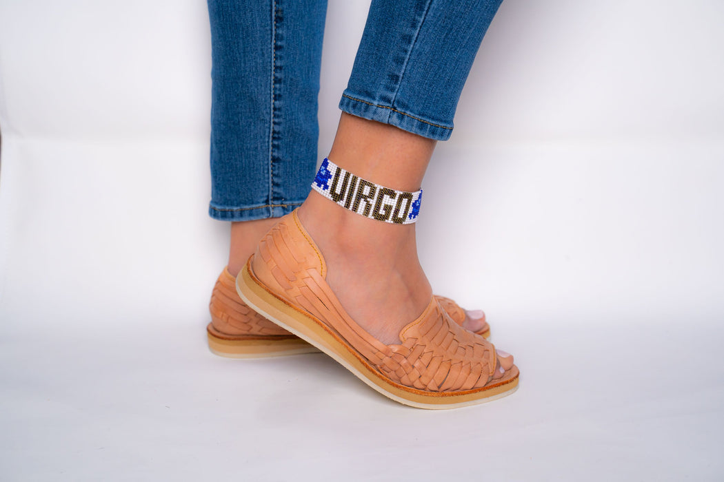 Zodiac Virgo Beaded Anklet