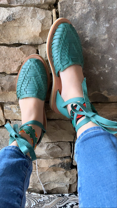 Classic Teal Ballerina Huaraches