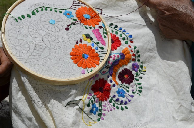 Mexican Embroidery Of Oaxaca