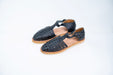 Black almond weaved Mexican Huaraches